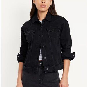 Classic Women's Old Navy Denim Black Jacket Size XS